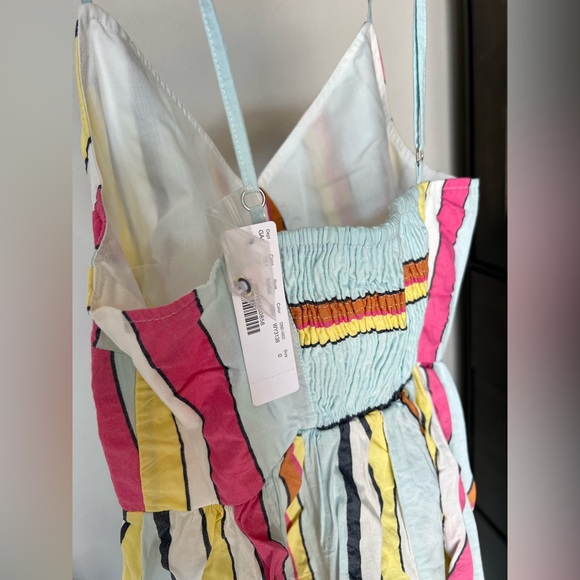 NWT J. Crew Womens Striped Maxi Dress in Multicolor Stripes. Size 0. - Picture 5 of 7